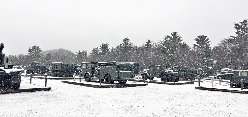 Snowy Day at Fort McCoy's Commemorative Area