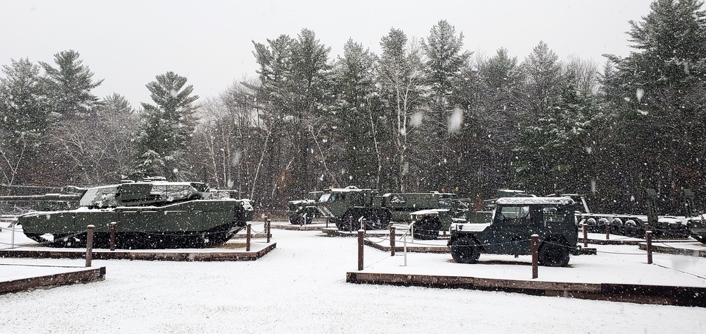 Snowy Day at Fort McCoy's Commemorative Area