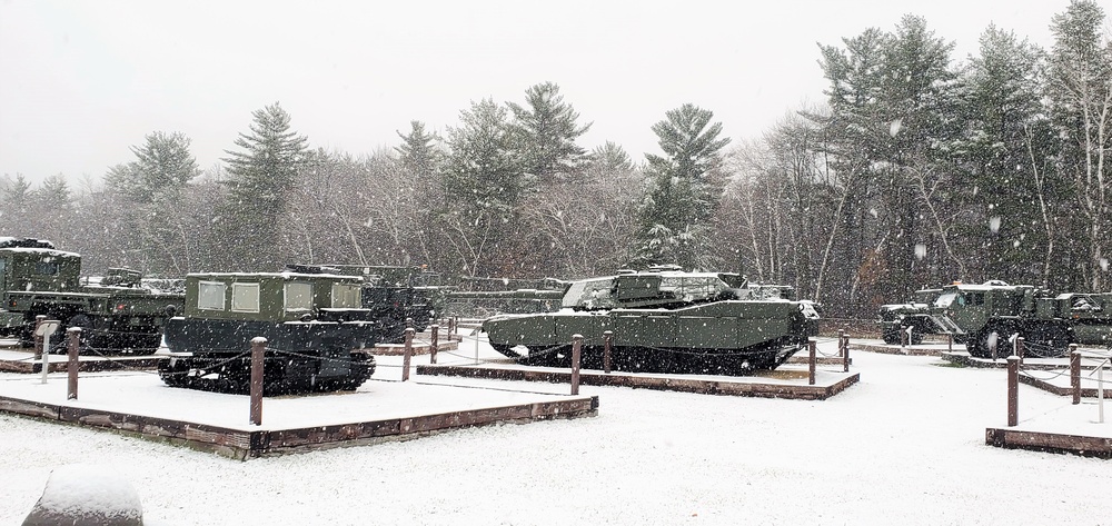 Snowy Day at Fort McCoy's Commemorative Area