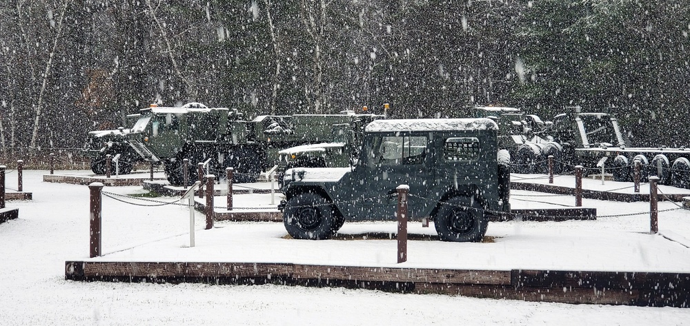 Snowy Day at Fort McCoy's Commemorative Area