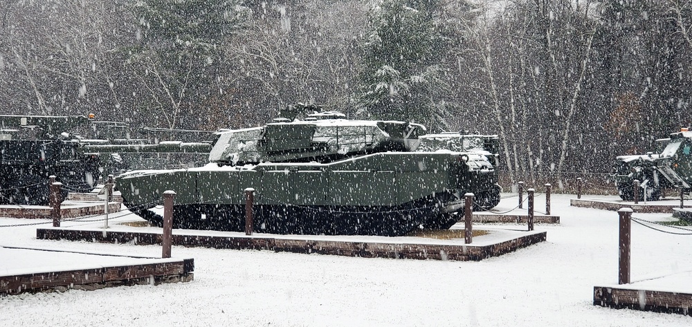 Snowy Day at Fort McCoy's Commemorative Area