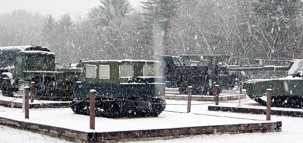 Snowy Day at Fort McCoy's Commemorative Area