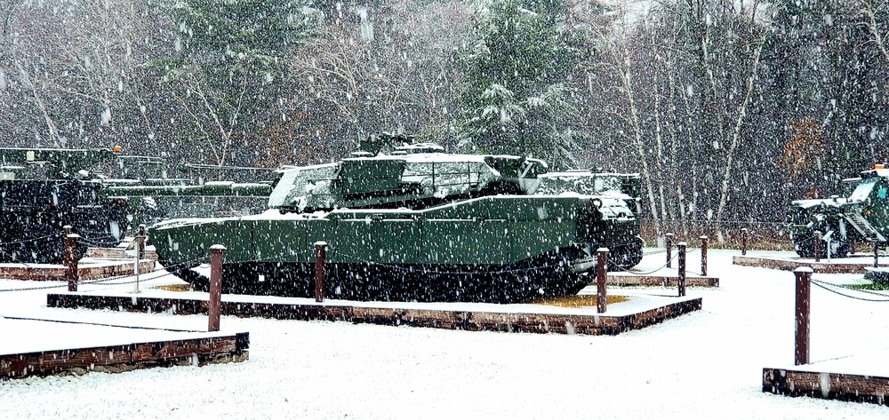 Snowy Day at Fort McCoy's Commemorative Area