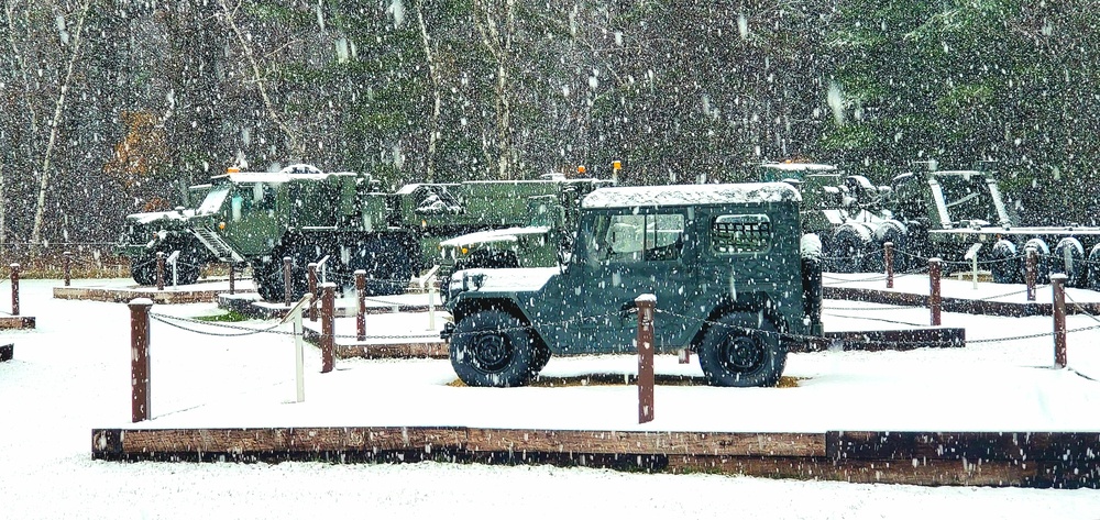 Snowy Day at Fort McCoy's Commemorative Area