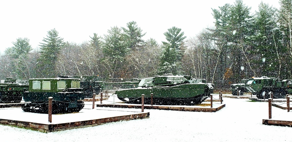 Snowy Day at Fort McCoy's Commemorative Area