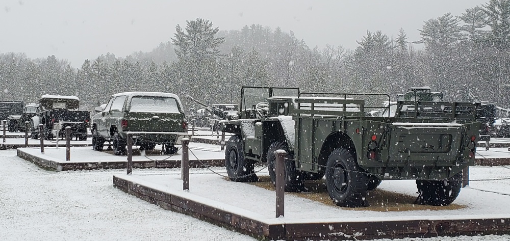 Snowy Day at Fort McCoy's Commemorative Area