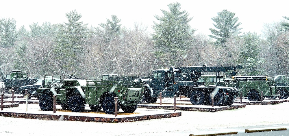 Snowy Day at Fort McCoy's Commemorative Area