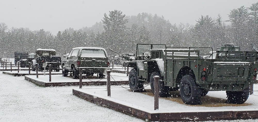 Snowy Day at Fort McCoy's Commemorative Area