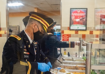 Lt. Col. Brian Kibitlewski Serves Thanksgiving Meals