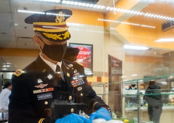 Lt. Col. Brian Kibitlewski Serves Thanksgiving Meals