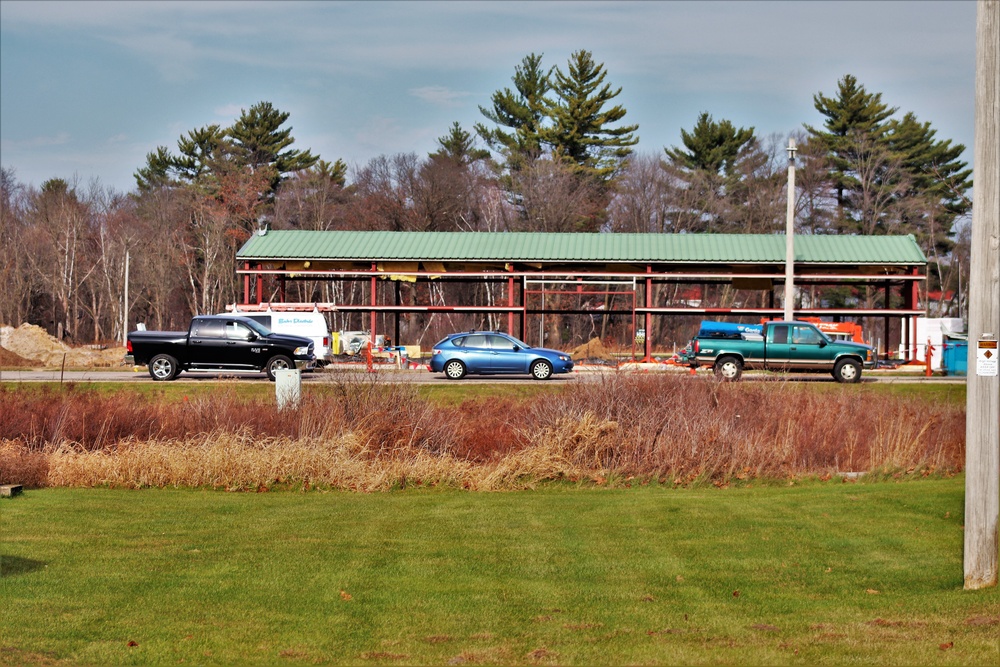Construction of fitness facility underway at Fort McCoy running track