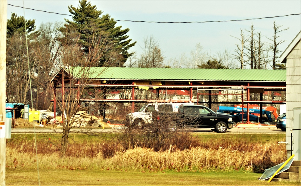 Construction of fitness facility underway at Fort McCoy running track