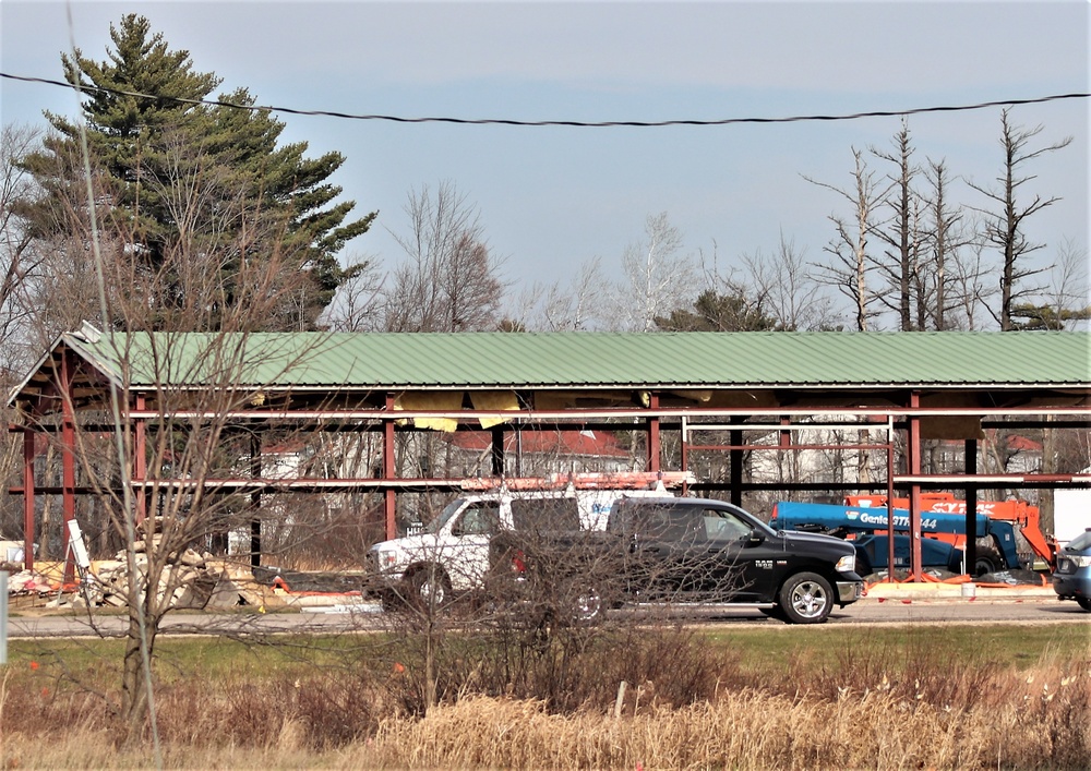 Construction of fitness facility underway at Fort McCoy running track