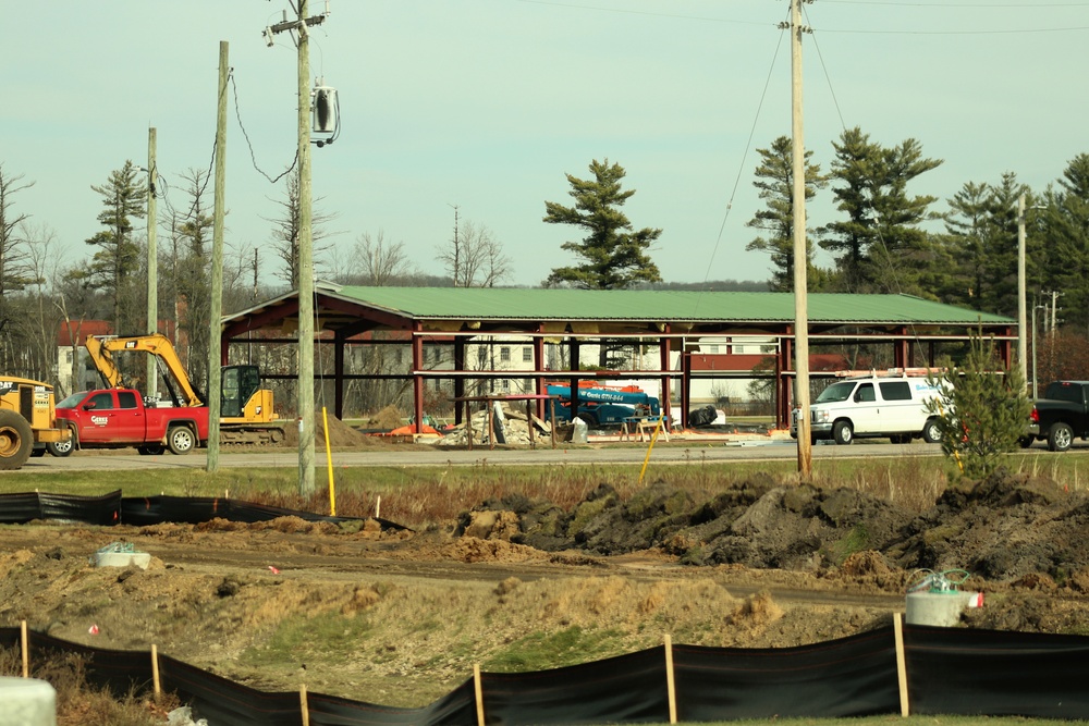 Construction of fitness facility underway at Fort McCoy running track