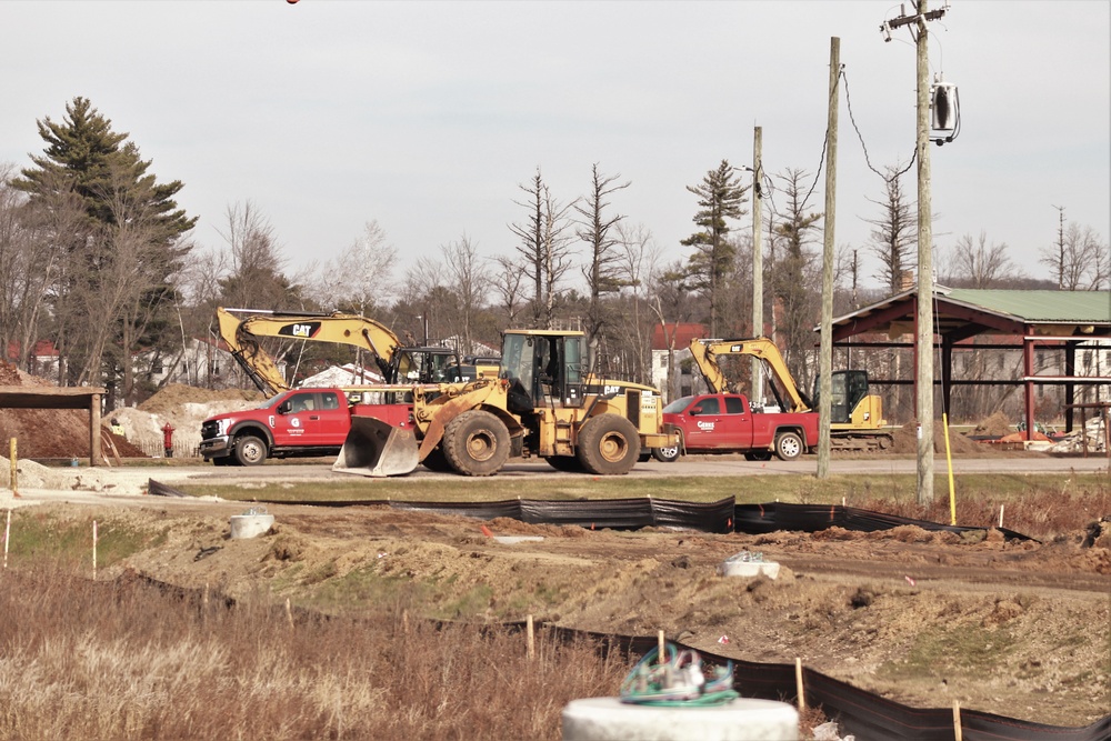 Construction of fitness facility underway at Fort McCoy running track