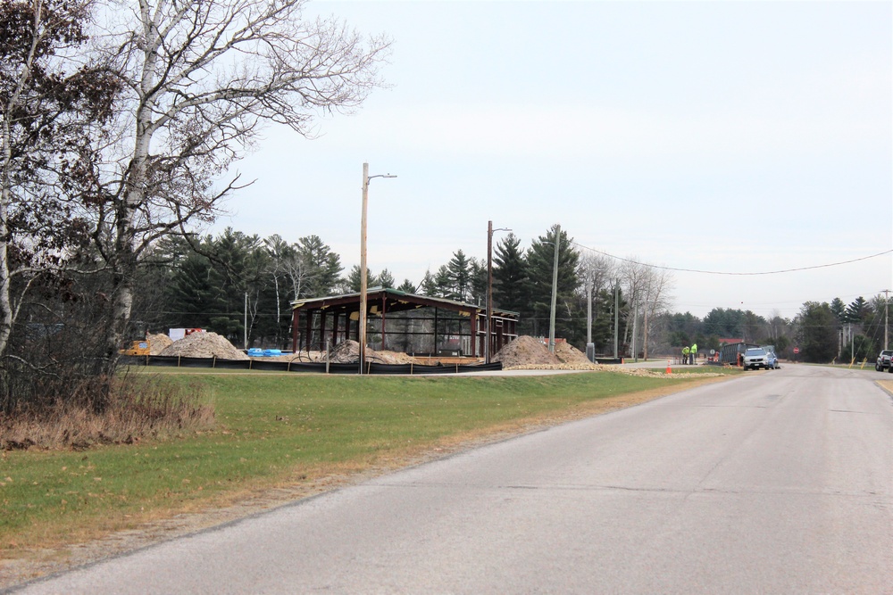 Construction of fitness facility underway at Fort McCoy running track