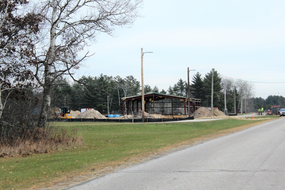 Construction of fitness facility underway at Fort McCoy running track