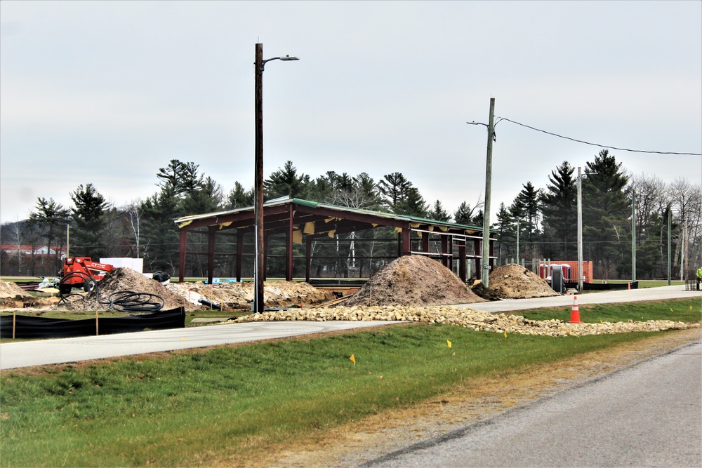 Construction of fitness facility underway at Fort McCoy running track