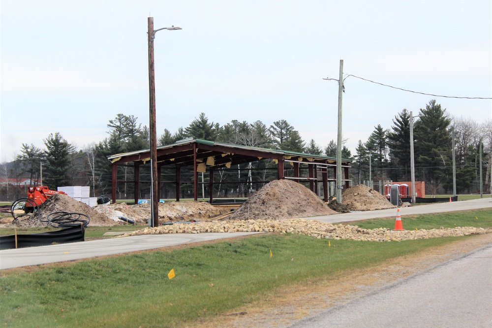 Construction of fitness facility underway at Fort McCoy running track