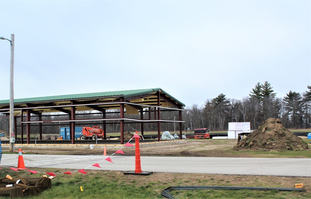 Construction of fitness facility underway at Fort McCoy running track