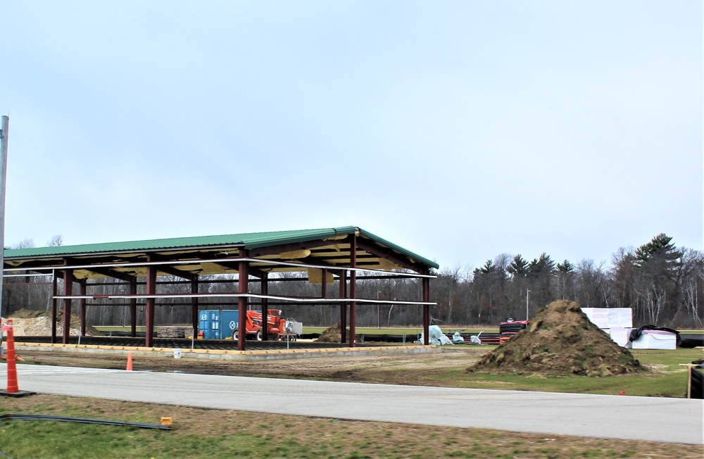 Construction of fitness facility underway at Fort McCoy running track
