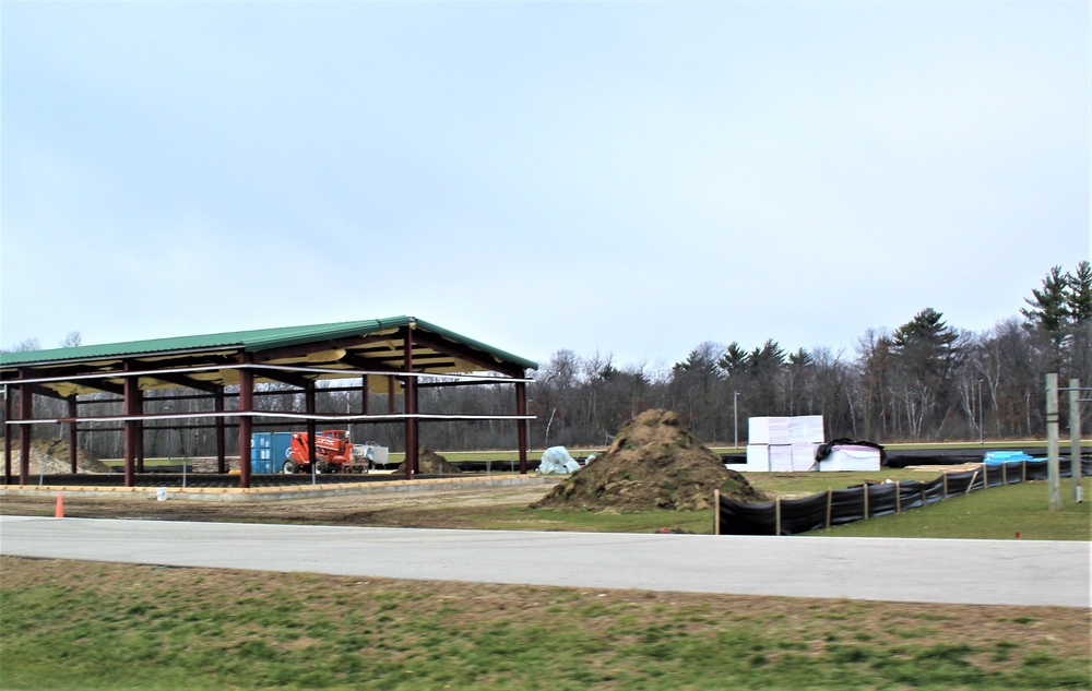 Construction of fitness facility underway at Fort McCoy running track