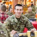 U.S. Soldier deployed in Kosovo enjoys Thanksgiving meal