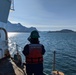 Seaman Katlin Kilroy takes imagery aboard Campbell