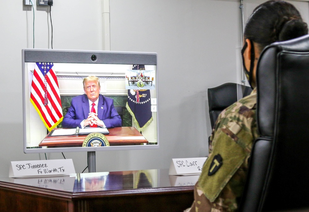 President Trump makes Thanksgiving calls to TF Spartan Troops