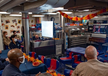 Churchill Sailors Receive Presidential Thanksgiving Video Call