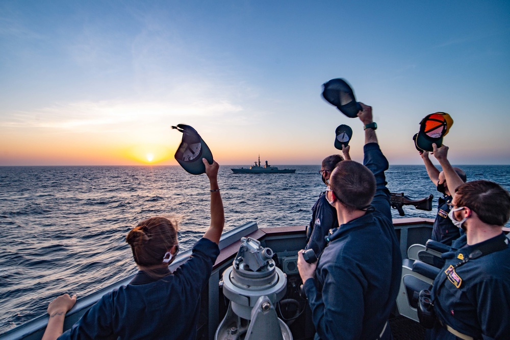 USS Winston S. Churchill Overwatch In The Bab el-Mandeb Strait