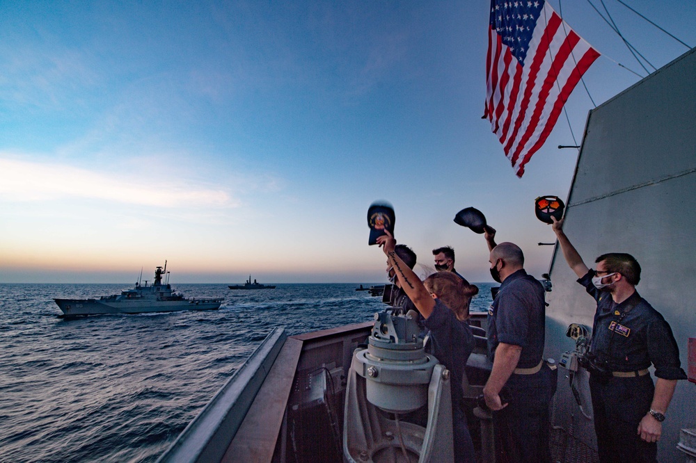 USS Winston S. Churchill Overwatch In The Bab el-Mandeb Strait