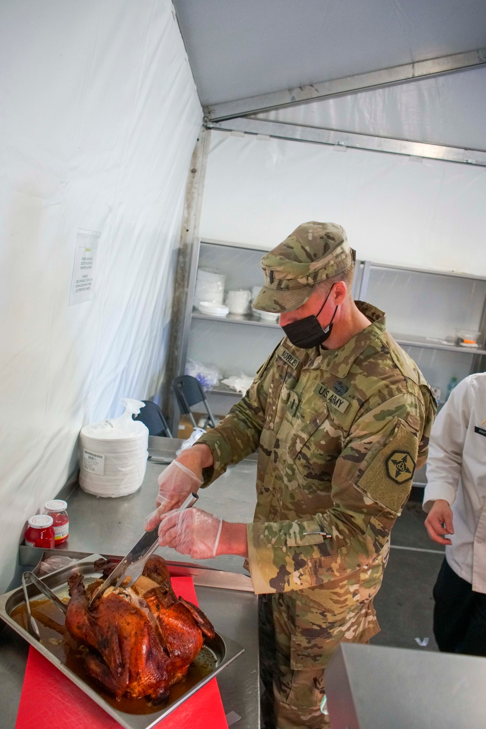 Soldiers stationed in Swietoszow celebrate Thanksgiving