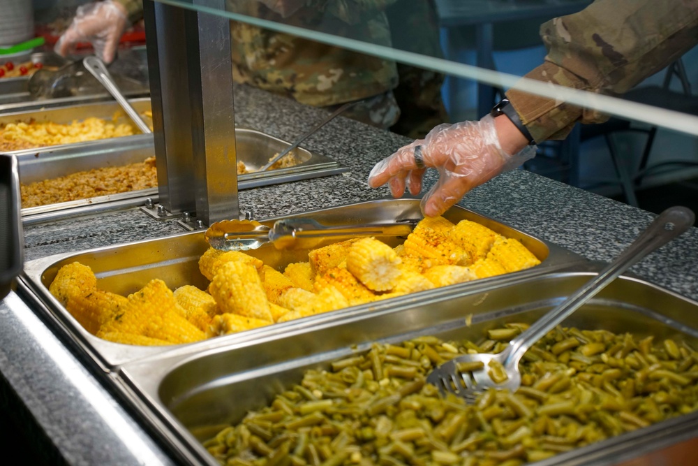 Soldiers stationed in Swietoszow celebrate Thanksgiving