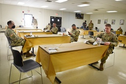 Members of Task Force Center celebrate Thanksgiving with their military family while deployed in the fight against COVID-19