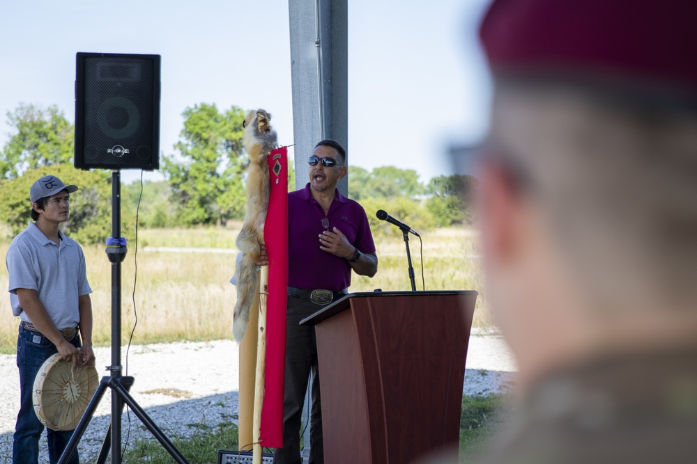 Nebraska infantry battalion participates in Lakota Braves ceremony