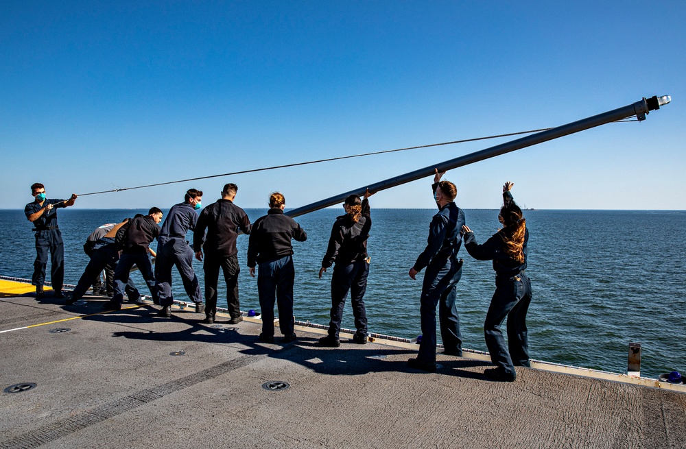 USS Wasp (LHD 1) Operations at Sea