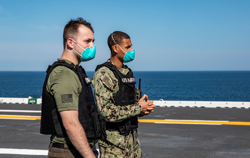 USS Wasp (LHD 1) Operations at Sea