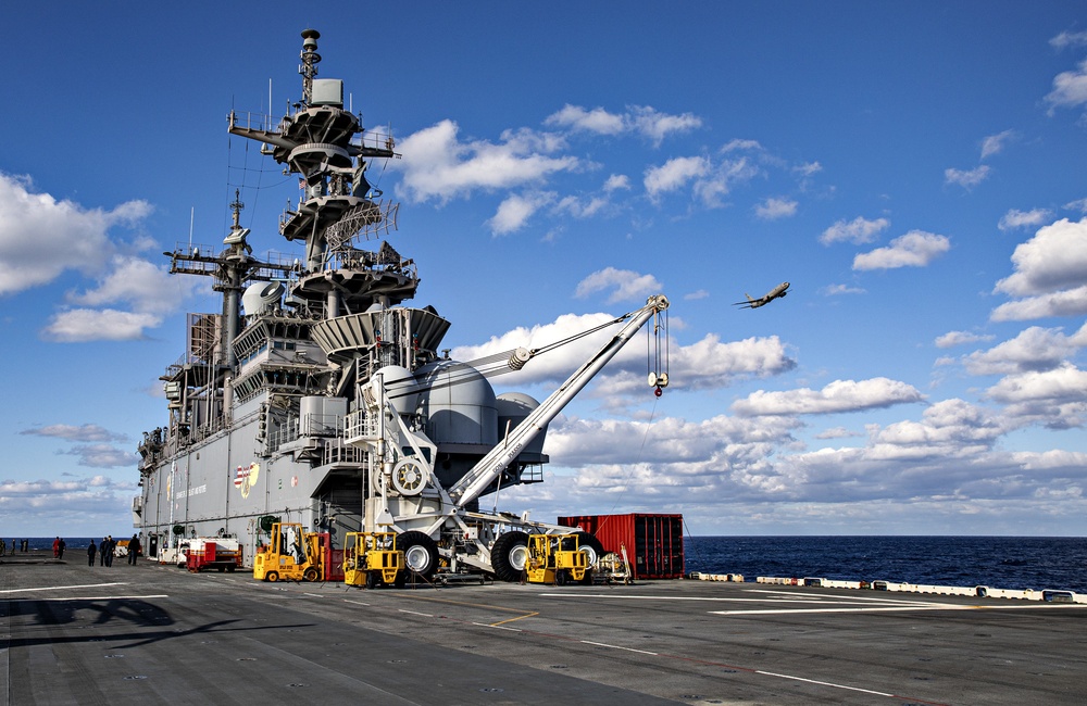 USS Wasp (LHD 1) Operations at Sea