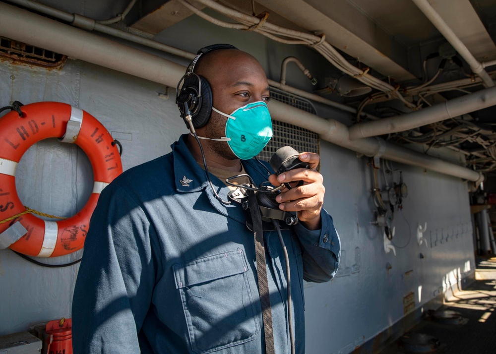 USS Wasp (LHD 1) Operations at Sea