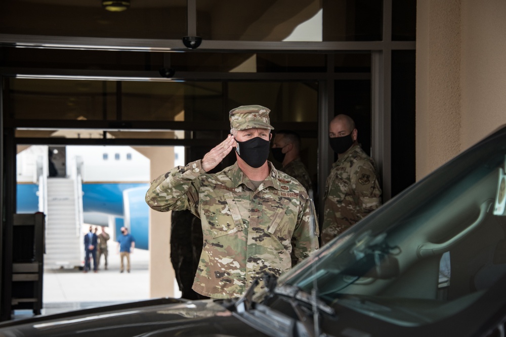 Acting Secretary of Defense visits Al Udeid Air Base