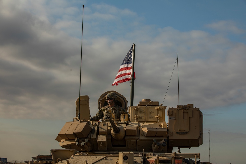 M2 Bradley Infantry Fighting Vehicles in Northeast Syria