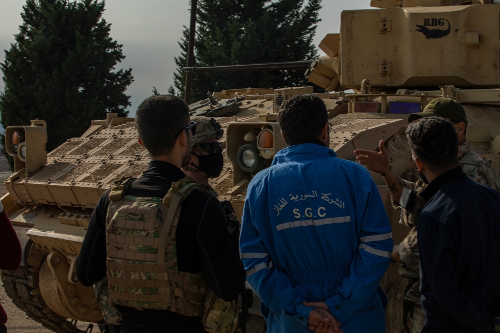 M2 Bradley Infantry Fighting Vehicles in Northeast Syria