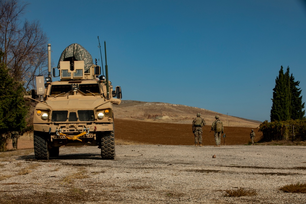 M2 Bradley Infantry Fighting Vehicles in Northeast Syria
