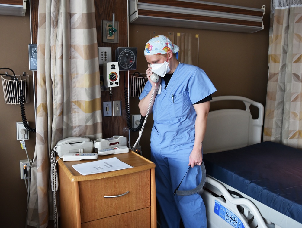 Air Force nurses start integration into Trinity Hospital, Minot, N.D.