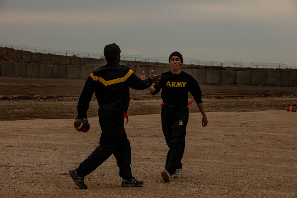 Soldiers Compete in Syira Turkey Bowl