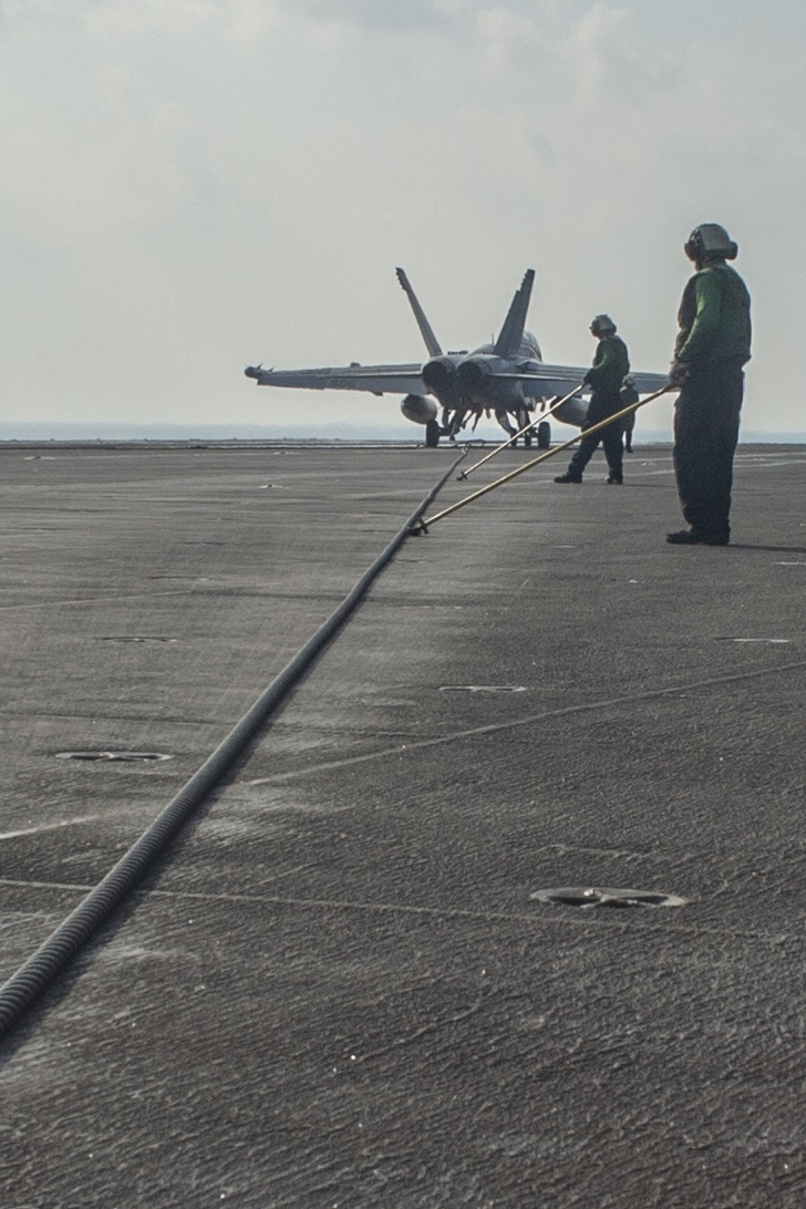 Aircraft Lands on Flight Deck of Nimitz