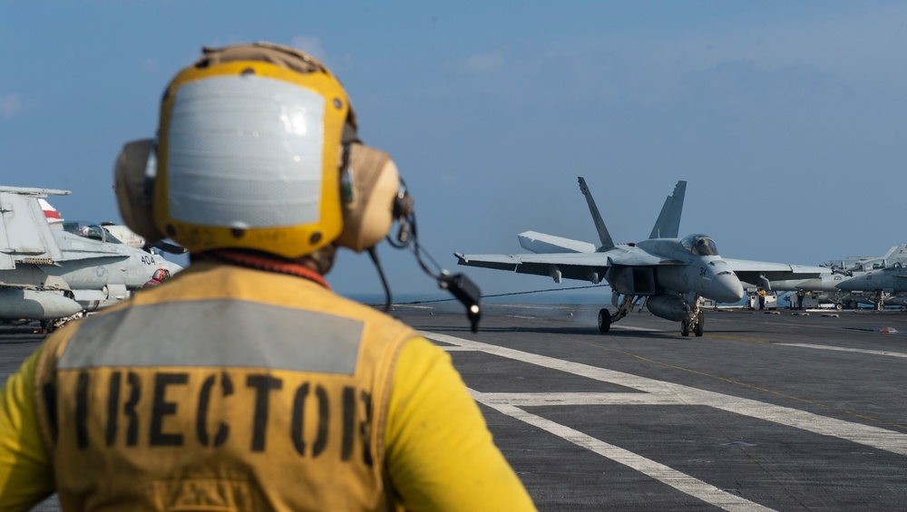 Aircraft Lands on the Flight Deck of Nimitz