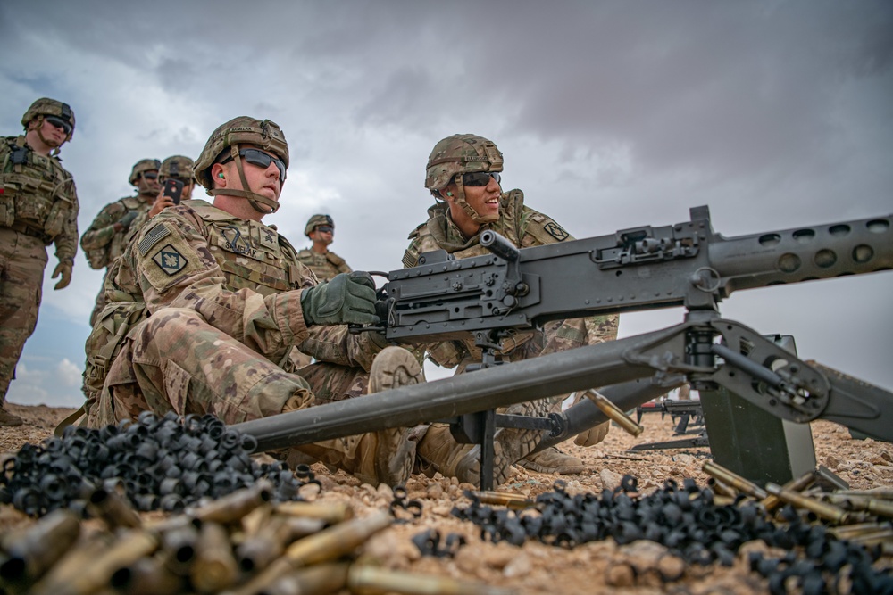 Diamond Brigade Conducts Weapon Familiarization Range In Middle East