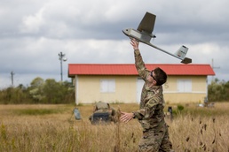 An SFAB Advisor Launches a Raven at JRTC 21-2